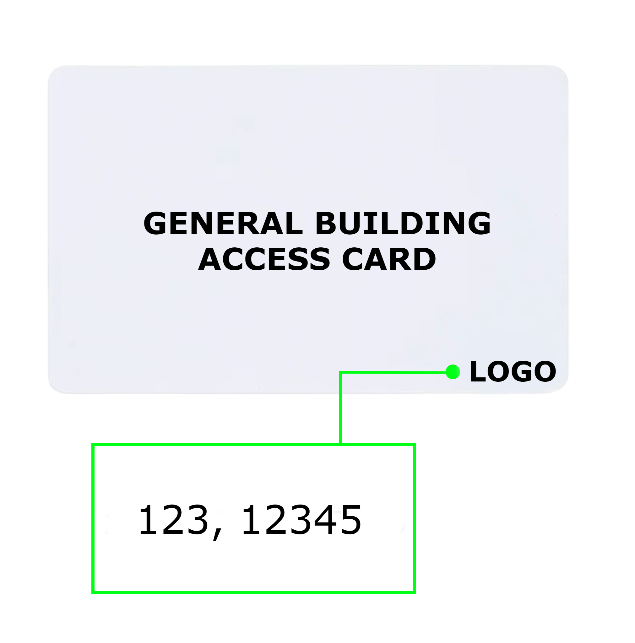 Color Code Common Access Card General Building/Office Access Key Cards – Mr. Key Fob